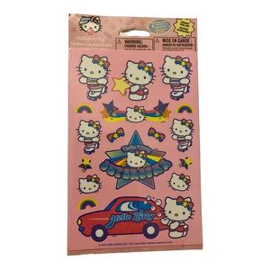 Sanrio HELLO KITTY Scented Stickers 2005 Superstar Rainbow Paper 3 Sheets NOS